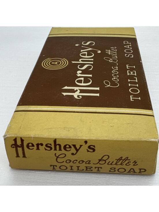 Vintage Hershey Estates Cocoa Butter Box - 3 NEW Cocoa Butter Toilet Soaps 3.5oz - Picture 4 of 8